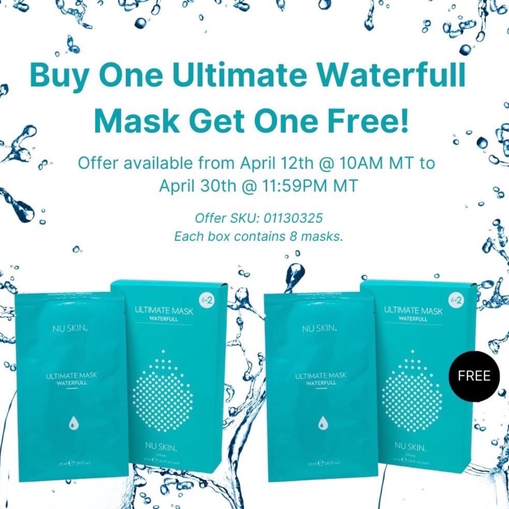 Nu Skin Ultimate Waterfull Mask (Two BOX)
